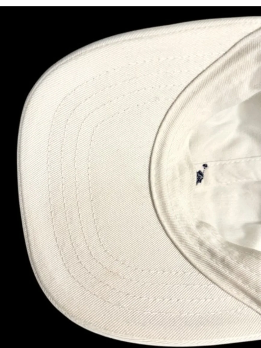 Polo Ralph Lauren White Baseball CapNavy Pony Toddler 2T-4T